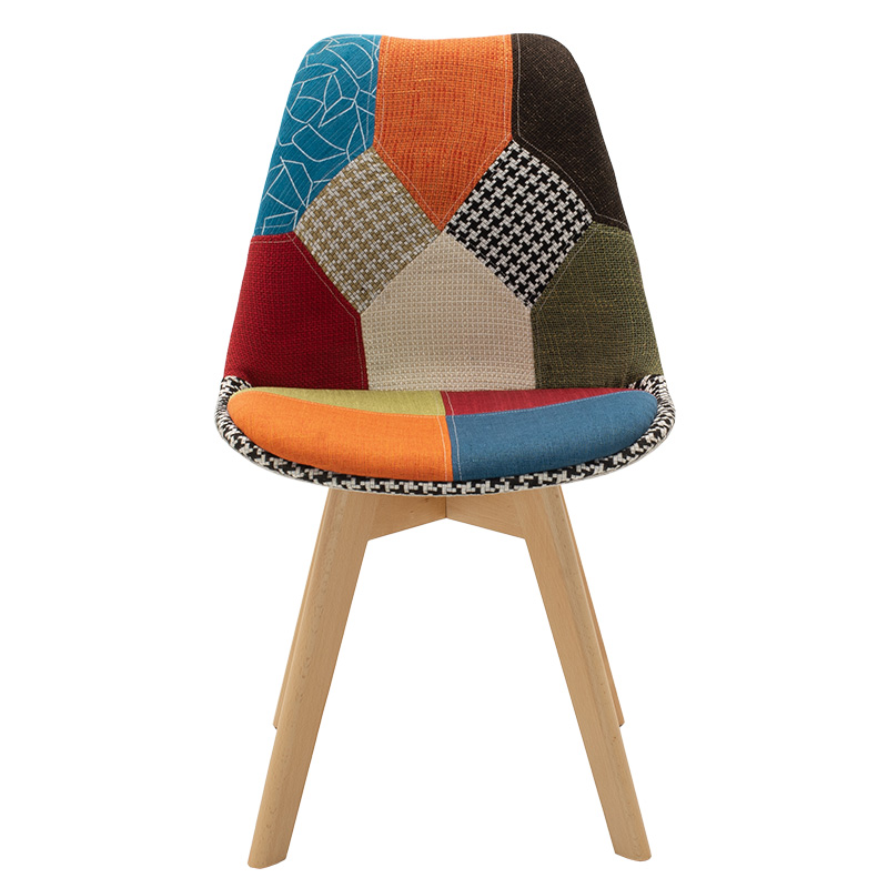 Chair Gaston pakoworld fabric multicolor patchwork