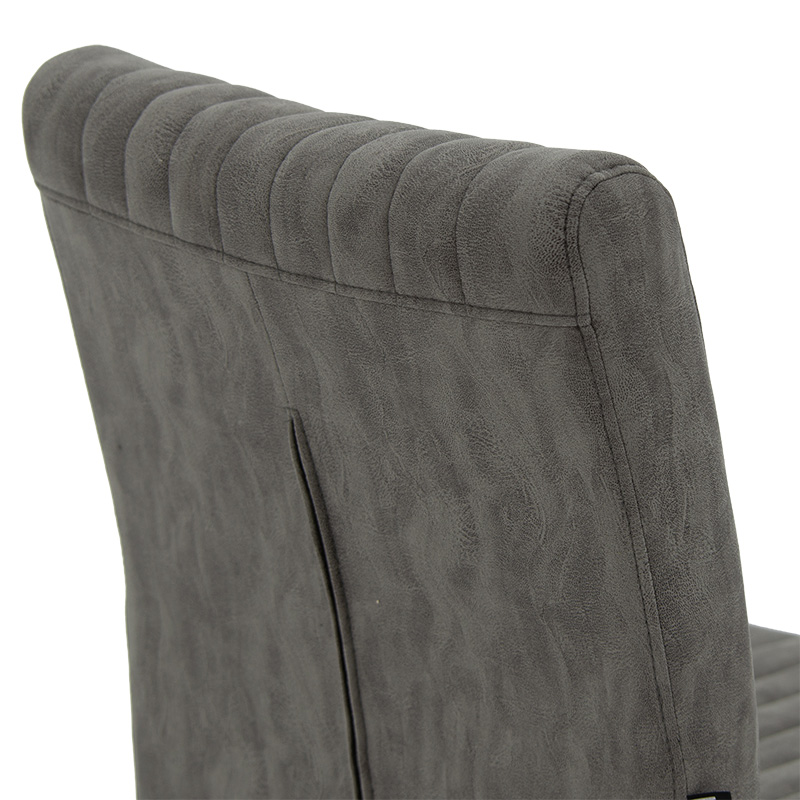 Chair Maclean pakoworld fabric grey-black base