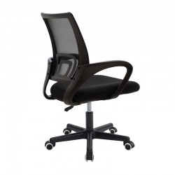 Berto II pakoworld office chair with mesh fabric in black shade 57.5x54.5x81-91cm