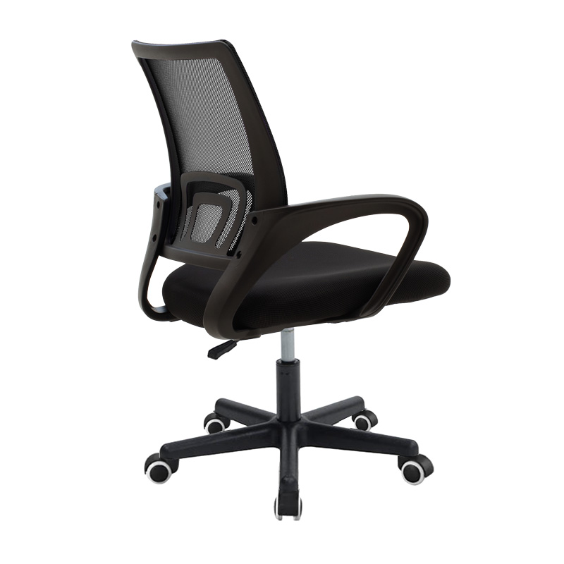 Berto II pakoworld office chair with mesh fabric in black shade 60x48x85-95cm