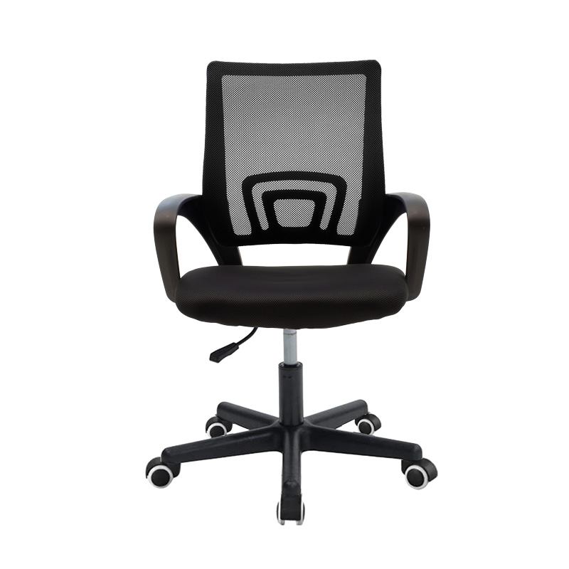 Berto II pakoworld office chair with mesh fabric in black shade 57.5x54.5x81-91cm