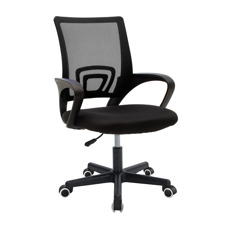 Berto II pakoworld office chair with mesh fabric in black shade 60x48x85-95cm