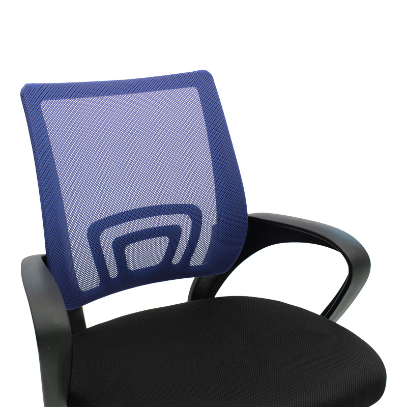 Berto II pakoworld office chair with mesh fabric in blue-black shade 57.5x54.5x81-91cm