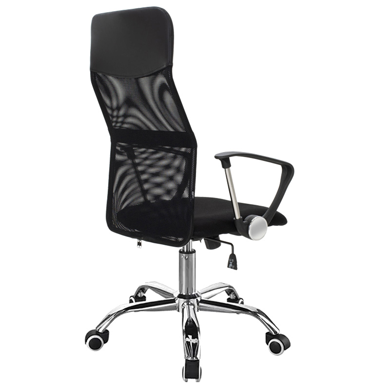 Office chair Joel II pakoworld fabric mesh in black shade 61x59x109.5-123cm