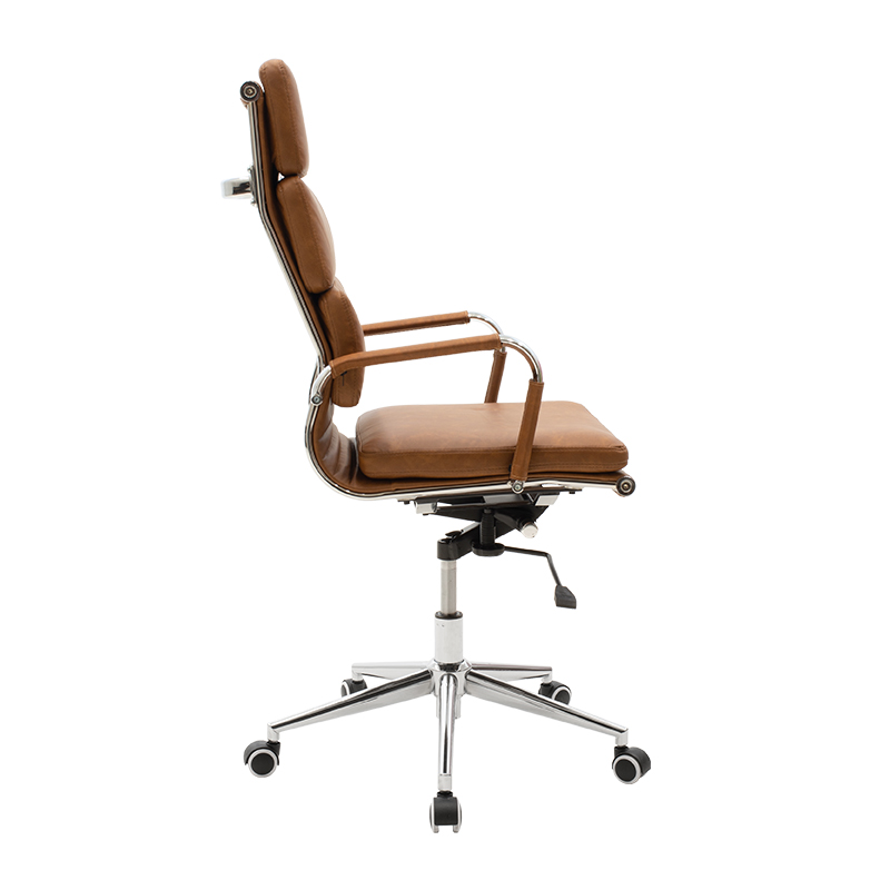 Manager office chair Tokyo pakoworld with pu brown tabac antique colour