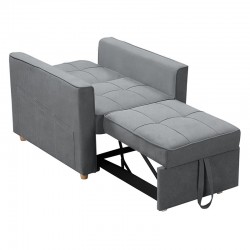 Sofa set 2pcs Commit pakoworld fabric dark grey