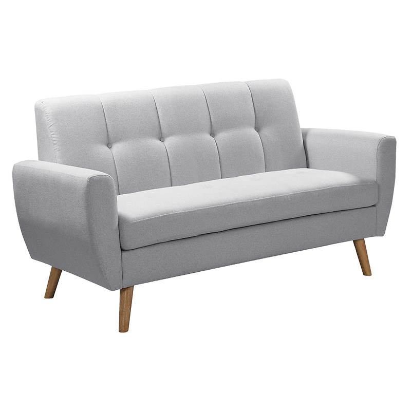 Sofa set 2pcs Decency pakoworld fabric grey