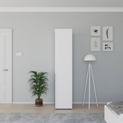 Oryana pakoworld column wardrobe with shelves in white diamont shade 45x62x210cm