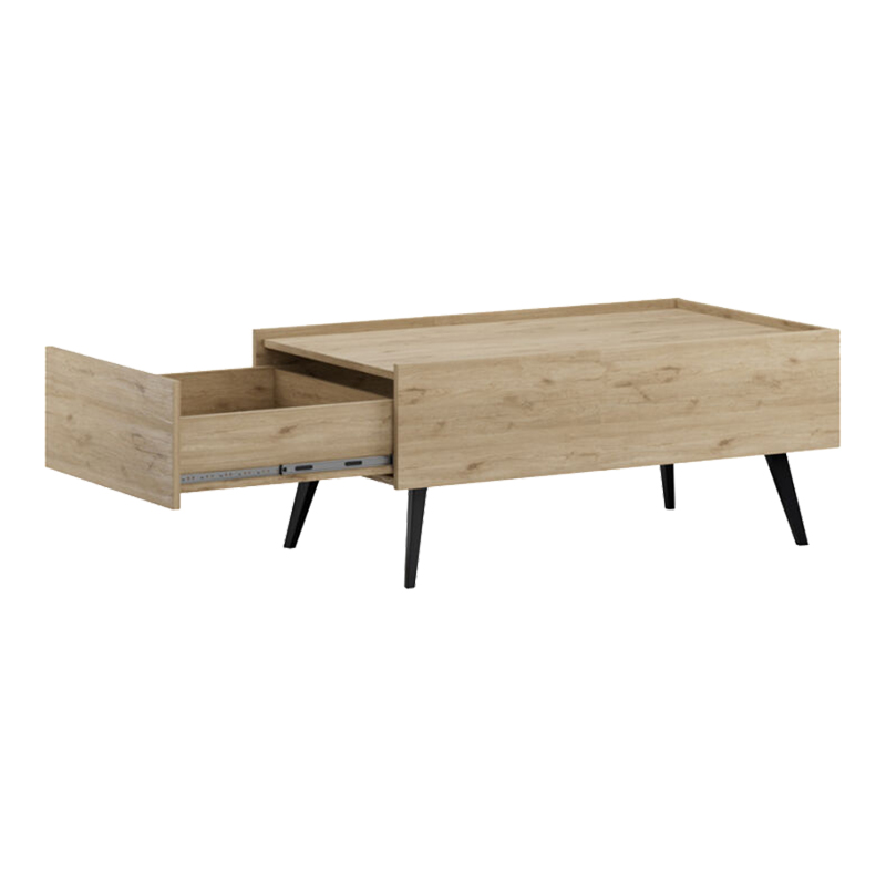 Coffee table with drawerTema pakoworld in oak shade 103x60x44cm