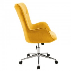 Manager office chair Kido pakoworld yellow velvet