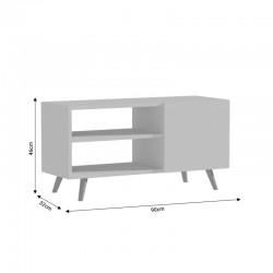 TV cabinet Ellon pakoworld melamine sonoma-white 120x40x41cm