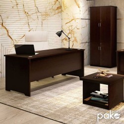 Commerical desk Amazon pakoworld walnut 180x75x75cm