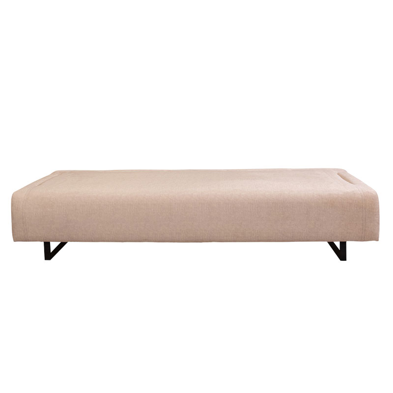 Sofa bed PWF-0595 pakoworld 3 seater fabric beige 220x90x80cm