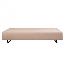 3 seater sofa with side table PWF-0595 pakoworld fabric beige 220x90x80cm