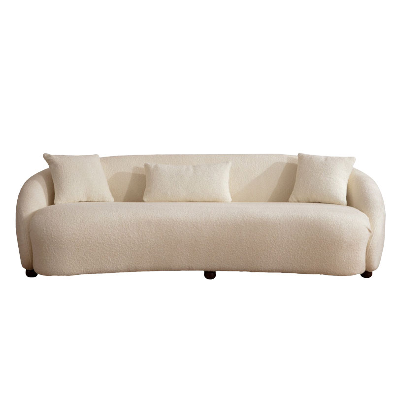 3 seater sofa PWF-0597 pakoworld fabric cream 230x94x75cm