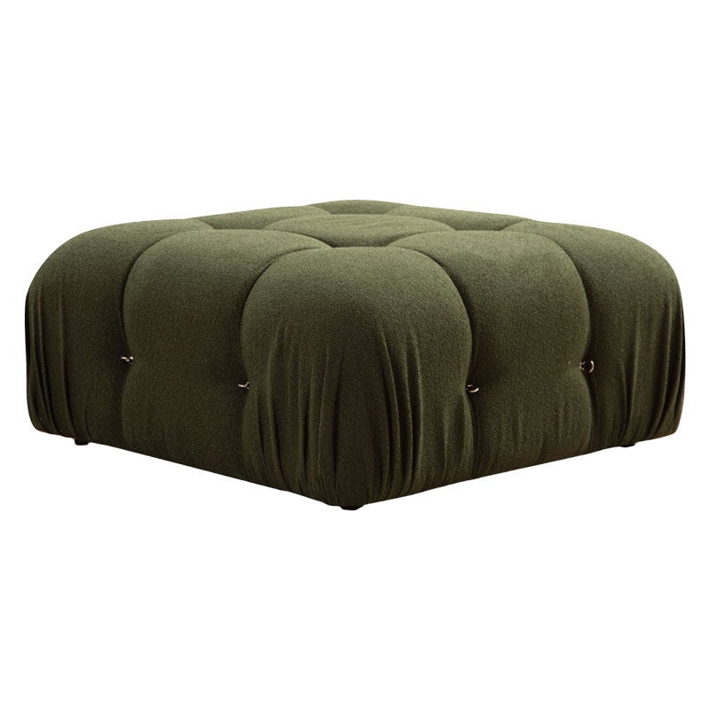 Polymorphic sofa Divine with fabric in green color 288/190x75cm