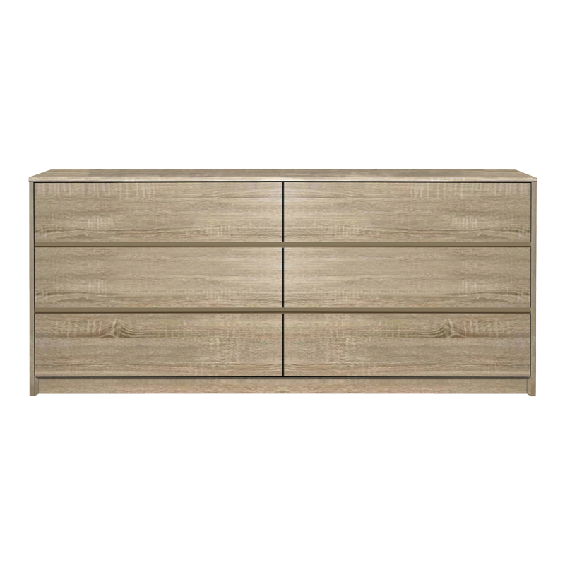 Συρταριέρα Kuanger pakoworld mdf σε φυσική απόχρωση 120x40x70εκ