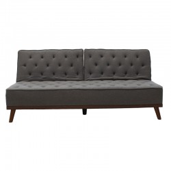 Sofa bed Marco pakoworld in grey fabric 180x80x80cm
