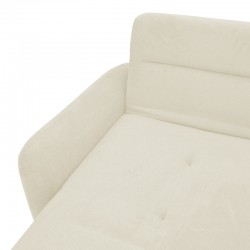 Γωνιακός καναπές Inspired pakoworld αναστρέψιμος ύφασμα μπεζ 293x142x80εκ
