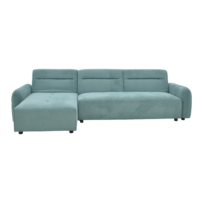 Corner sofa Inspired pakoworld reversible mint fabric 293x142x80cm