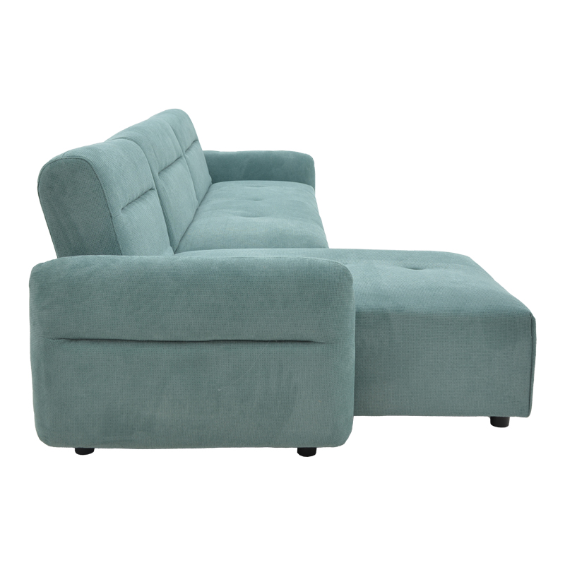 Corner sofa Inspired pakoworld reversible mint fabric 293x142x80cm