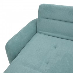 Γωνιακός καναπές Inspired pakoworld αναστρέψιμος ύφασμα μέντα 293x142x80εκ