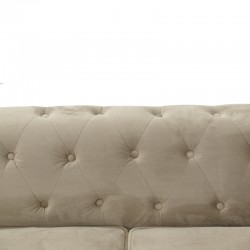 Incredible pakoworld living room set 2 pcs velvet fabric in beige shade