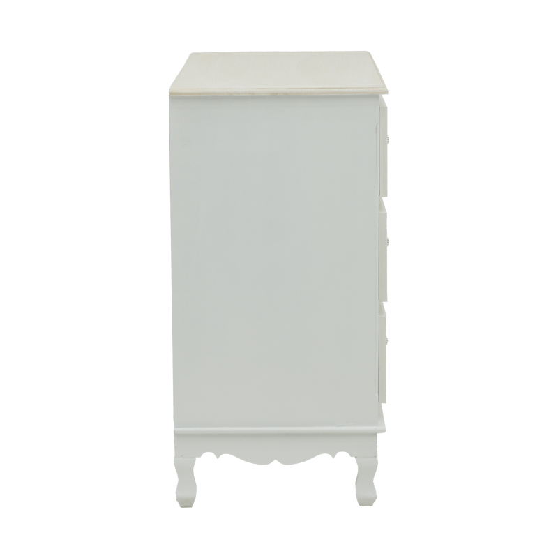 Pazlen Inart chest of drawers antique white color mdf 80x40x80cm