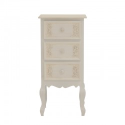 Pazlen Inart chest of drawers antique white color mdf 40x34.5x82cm