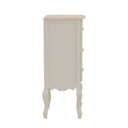 Pazlen Inart chest of drawers antique white color mdf 40x34.5x82cm