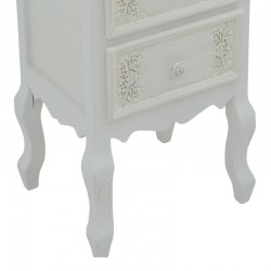 Pazlen Inart chest of drawers antique white color mdf 40x45x65cm