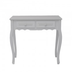 Console Joliene Inart natural-antique white color mdf 80x40x75cm