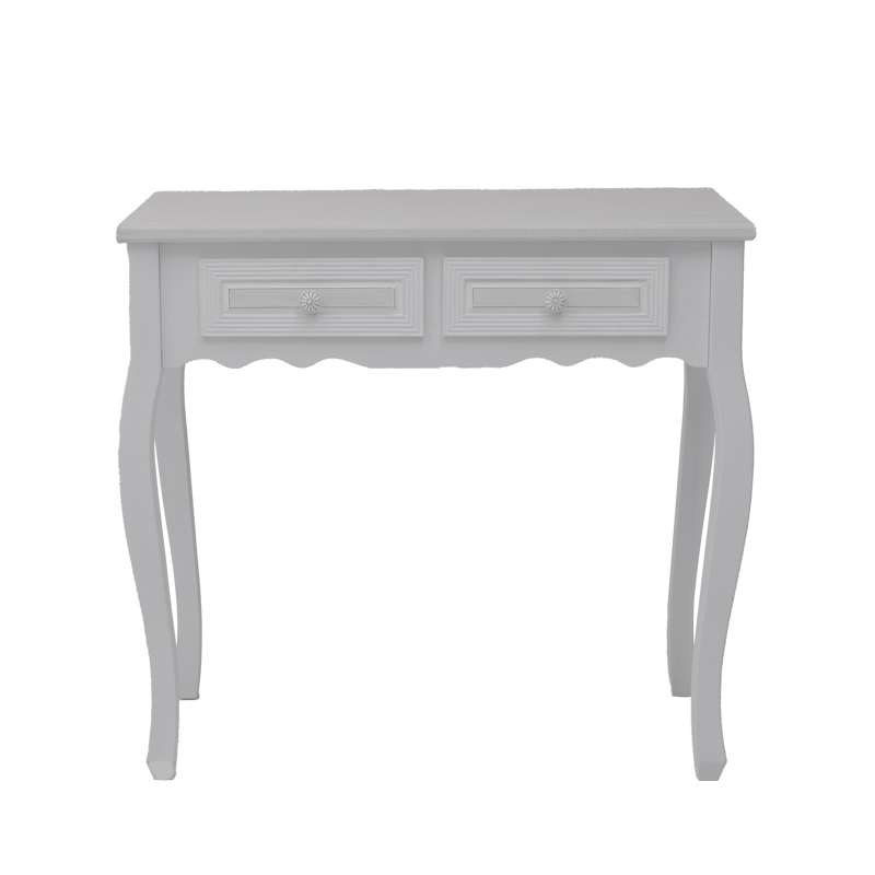 Console Joliene Inart natural-antique white color mdf 80x40x75cm