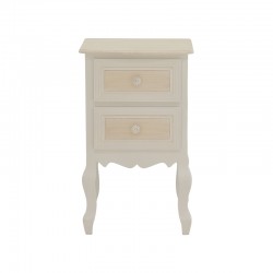 Chest of drawers Joliene Inart natural-antique white color mdf 40x34.5x64.5cm