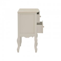 Chest of drawers Joliene Inart natural-antique white color mdf 40x34.5x64.5cm