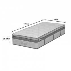 Mattress Utopia pakoworld pocket spring with topsoil 30-32cm 90x190cm