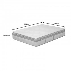 Utopia pakoworld pocket spring mattress with aloe vera top layer 30-32cm 150x200cm