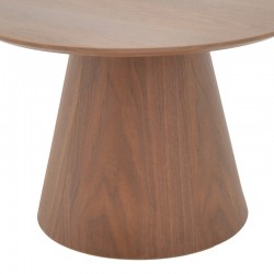 Coffee table Kayano pakoworld walnut mdf D40x60cm