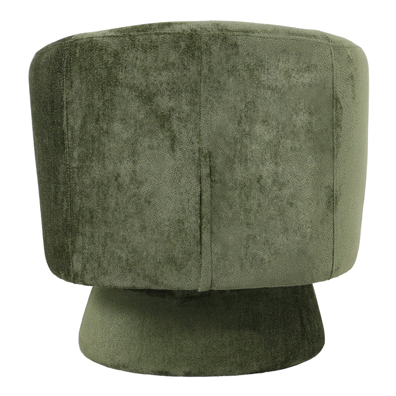 Kreslo pakoworld swivel armchair fabric in olive color 78x81x77cm