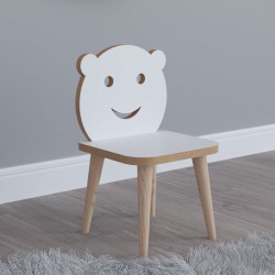 Jerry pakoworld children\'s chair white-natural 30x30x52cm