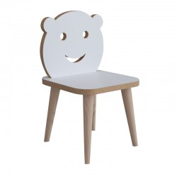 Jerry pakoworld children\'s chair white-natural 30x30x52cm