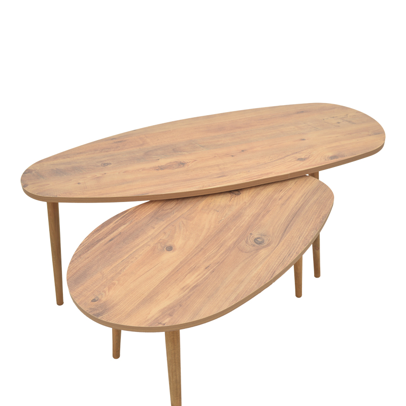 Monty pakoworld melamine walnut coffee table 116x46x46cm