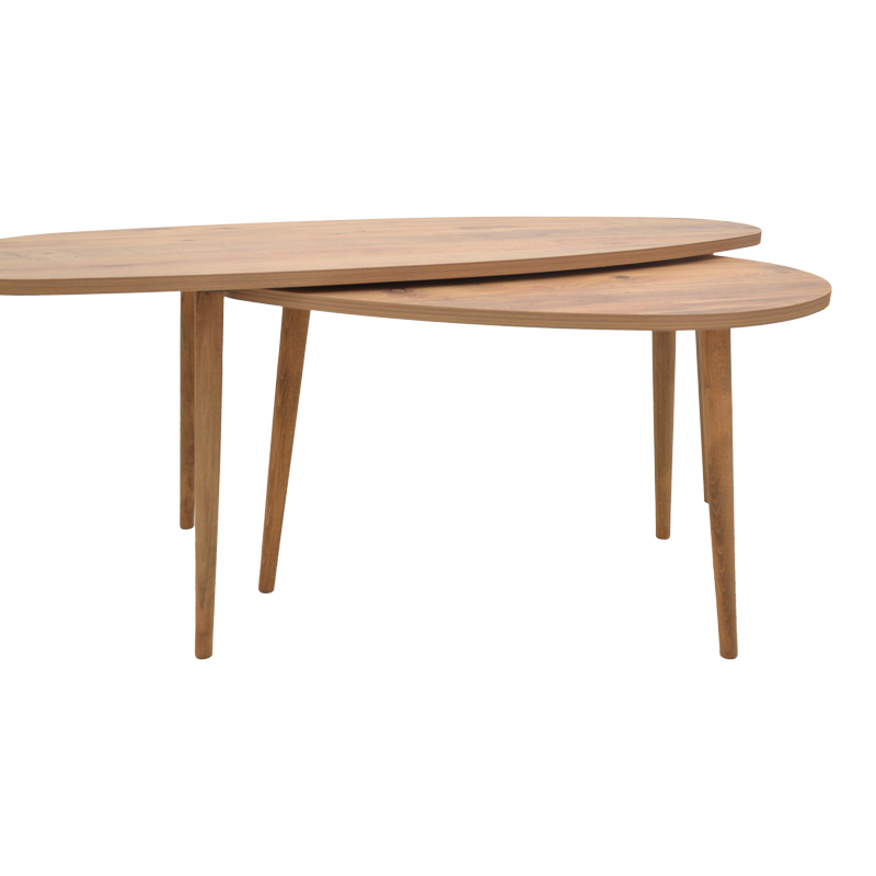 Monty pakoworld melamine walnut coffee table 116x46x46cm