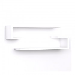 Eldo pakoworld wall shelf set of 2 melamine in white shade 60x19.6x15cm