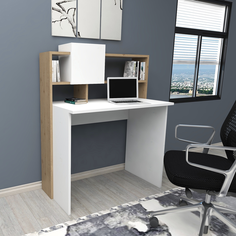 Koogi pakoworld work desk in oak-white shade 94x60x118cm