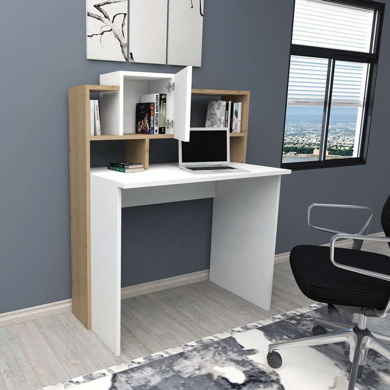 Koogi pakoworld work desk in oak-white shade 94x60x118cm