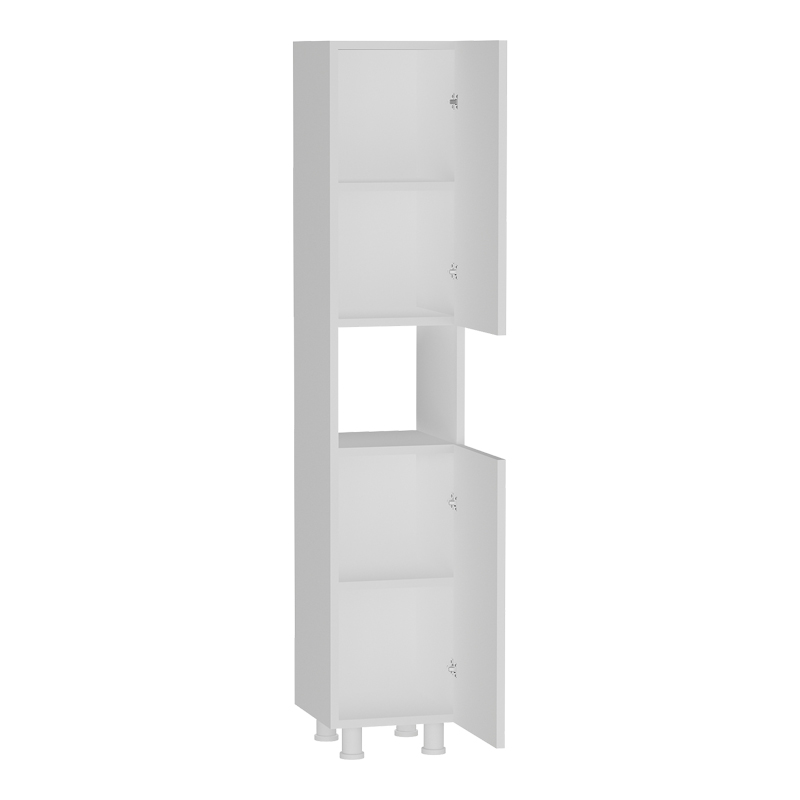 Wanka pakoworld column wardrobe in white 30x32x144cm