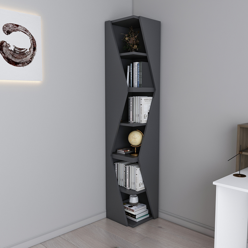 Klaro pakoworld column bookcase in anthracite shade 32x32x165cm