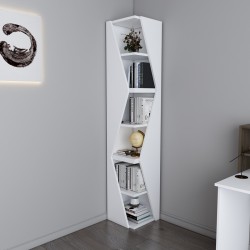 Klaro pakoworld column bookcase in white shade 32x32x165cm