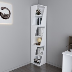 Klaro pakoworld column bookcase in white shade 32x32x165cm